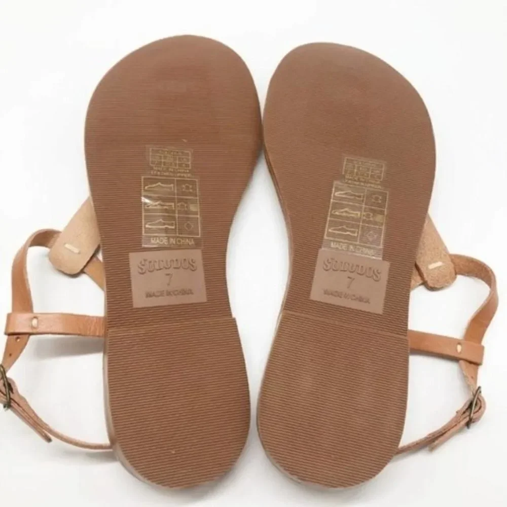 SOLUDOS Classic Leather Thong Sandals